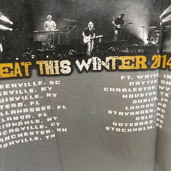 Brad Paisley Shirt Women Medium M Gray Beat This Winter 2014 Tour Concert Tee - Picture 3 of 6